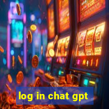 log in chat gpt